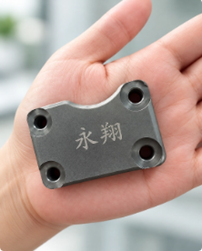 雷射雕刻金屬銘牌效果